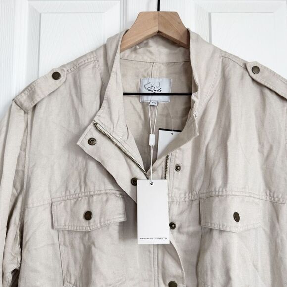 NWT Rails | Collins Military Jacket in Bone Size XXL - Picture 9 of 16